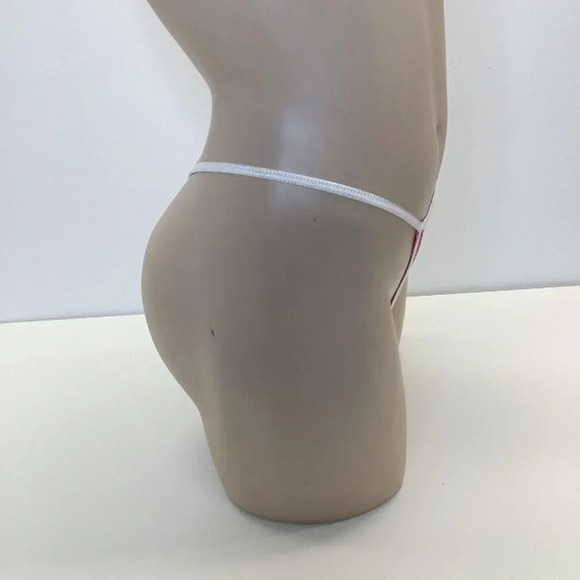 Pink Crush Velvet String Size Small New Without Tags - Picture 3 of 4